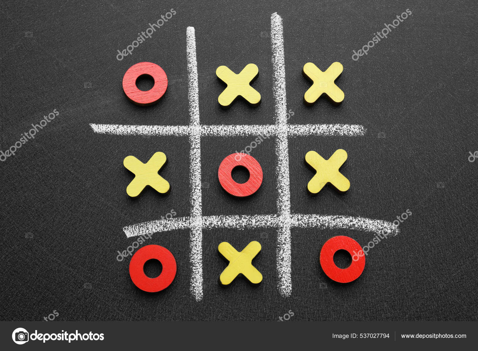 Tic Tac Toe Blackboard - Jogo Grátis Online