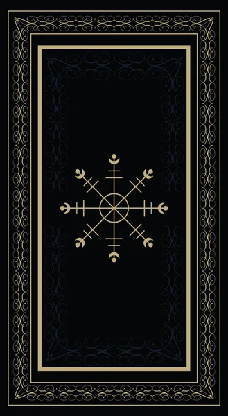 Tarot Card Design Reverse Side Fortune Telling — 图库照片