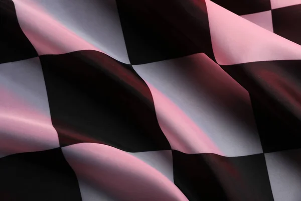 Racing Checkered Flag Jako Tło Widok Góry — Zdjęcie stockowe