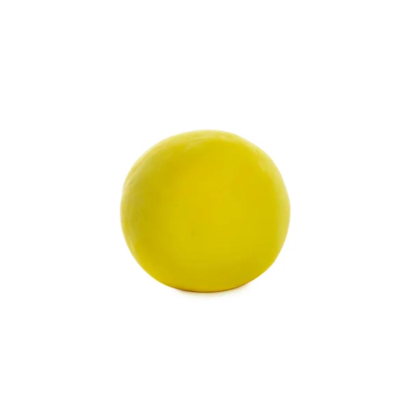 Color Jugar Bola Masa Aislada Blanco — Foto de Stock