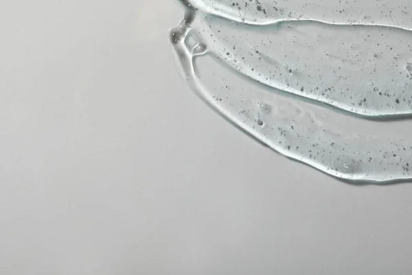 Gel Kosmetik Pada Latar Belakang Putih Tampilan Atas Ruang Untuk — Stok Foto