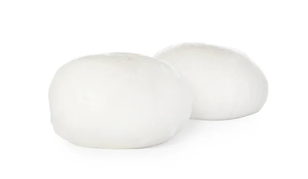 白色背景的美味莫扎拉奶酪球 — 图库照片