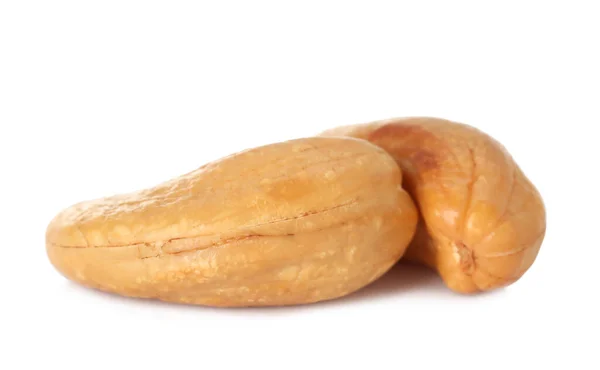 Tasty Organic Cashew Nuts Isolated White — Stock Photo, Image