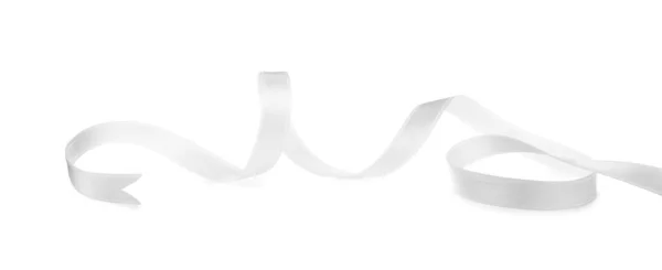 Красива Стрічка Ізольована Білому Святковий Декор — стокове фото
