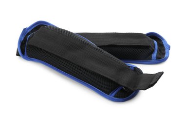 Beyaz arka planda tartma ajanları. Spor malzemeleri.