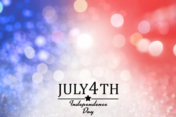 Julio Día Independencia Estados Unidos Visión Borrosa Purpurina Colores Bandera — Foto de Stock