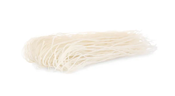 Dried Rice Noodles Isolated White East Asian Cuisine — ストック写真