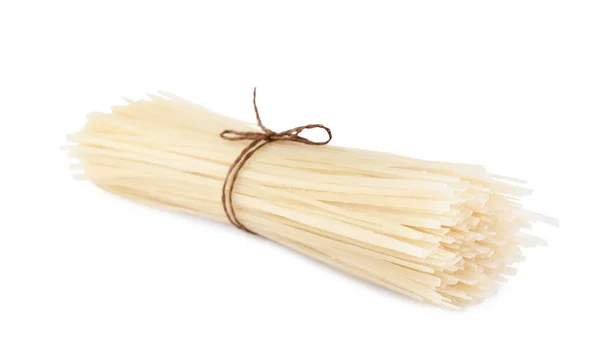 Bunch Dried Rice Noodles Isolated White — Stock Photo, Image