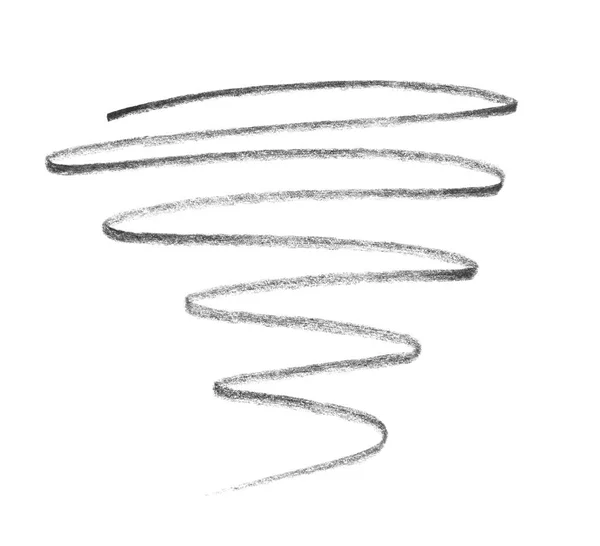 Hand Drawn Pencil Scribble White Background Top View — Stock Photo, Image