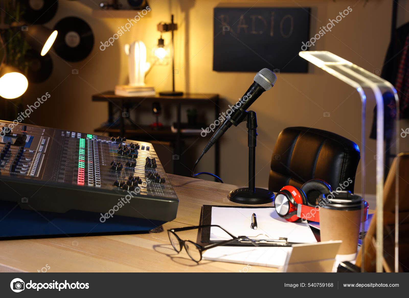 Table de mixage radio