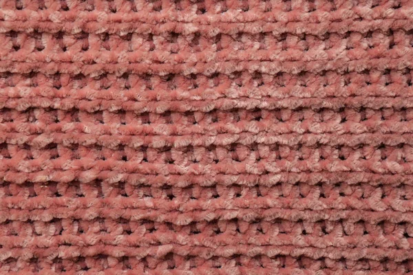 Krásná Růžová Pletená Tkanina Jako Pozadí Horní Pohled — Stock fotografie