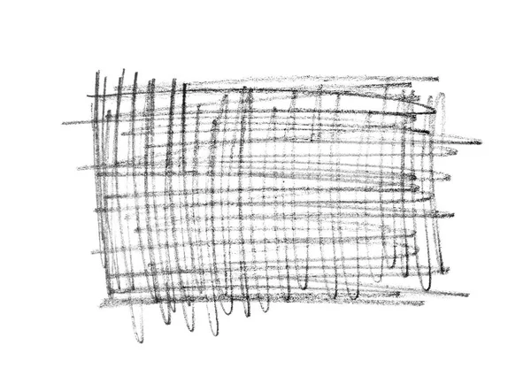Handgezeichneter Bleistift Auf Weißem Hintergrund Draufsicht — Stockfoto