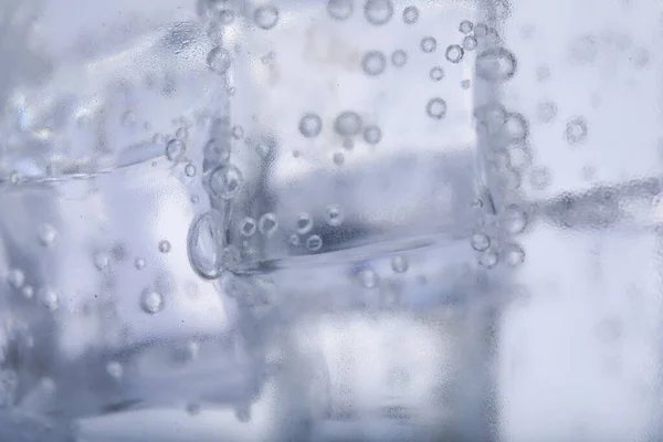 Крупним Планом Вид Содову Воду Льодом — стокове фото