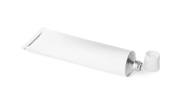 Open Tube Ointment Isolated White — Stockfoto