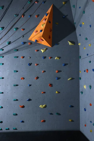 Climbing Wall Holds Gym Extreme Sport — Foto Stock