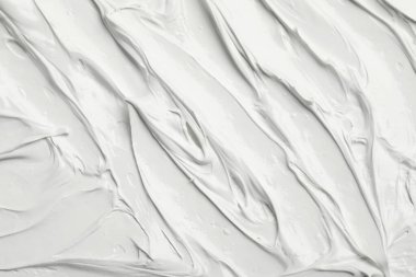 Arka plan olarak beyaz yağlı boya dokusu, yakın plan