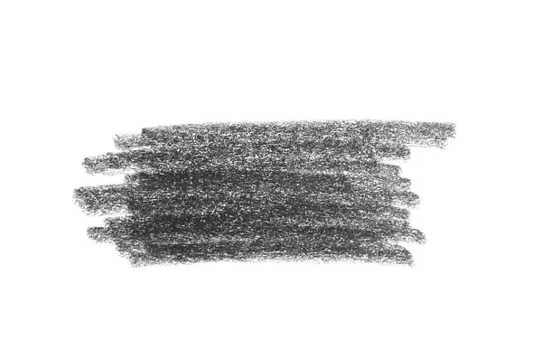 Matita Disegnata Mano Scarabocchiare Sfondo Bianco Vista Dall Alto — Foto Stock