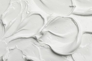 Arka plan olarak beyaz yağlı boya dokusu, yakın plan