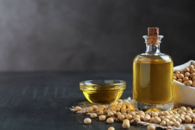 Gri masadaki soya yağı bileşimi. Metin için boşluk