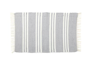 Modaya uygun gri halı beyaz, üstten görünüyor. İç aksesuar