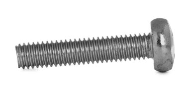 Bir metal taşıyıcı beyaz üzerine izole edilmiş.