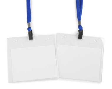 Beyaz arka planda boş rozetler. Tasarım için model