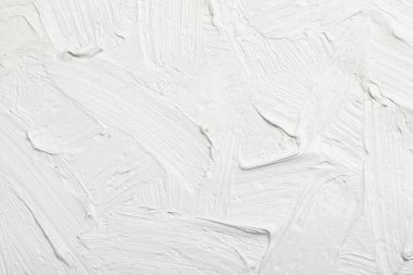 Arka plan olarak beyaz yağlı boya dokusu, yakın plan