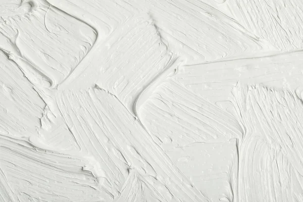 Texture White Oil Paint Background Closeup — Fotografia de Stock