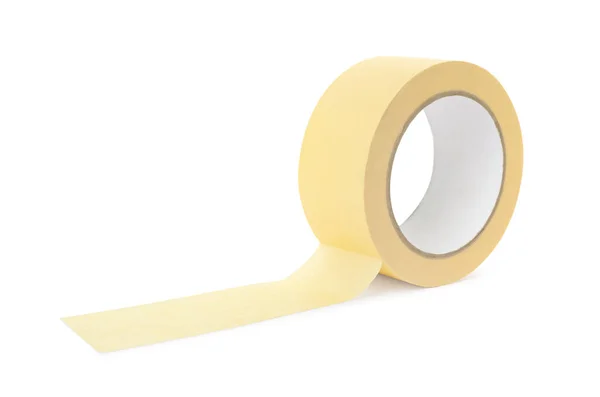 Roll Adhesive Tape Isolated White — Stock Photo, Image