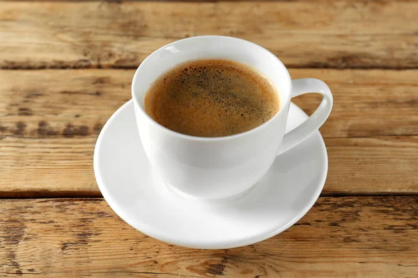 Kopp Gott Kaffe Träbord — Stockfoto