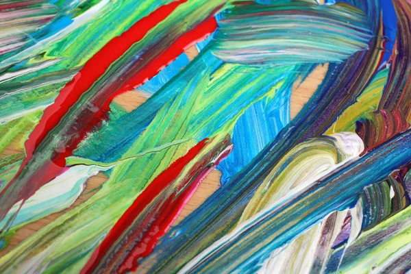 Pintura Acrílica Colorida Abstracta Como Fondo Vista Superior — Foto de Stock