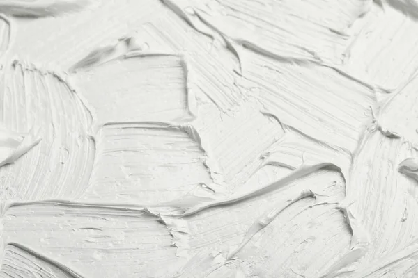 Tekstura Białej Farby Olejnej Jako Tło Zbliżenie — Zdjęcie stockowe