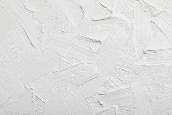 Texture White Oil Paint Background Closeup — 图库照片