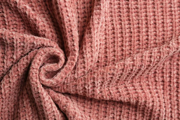 Bellissimo Tessuto Maglia Rosa Come Sfondo Vista Dall Alto — Foto Stock