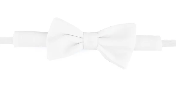 白に隔離されたスタイリッシュなエレガントな弓ネクタイ — ストック写真
