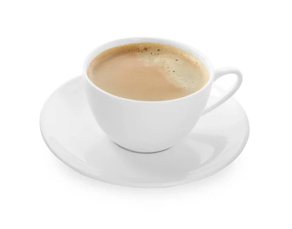 白で分離されたおいしいコーヒーのカップ — ストック写真