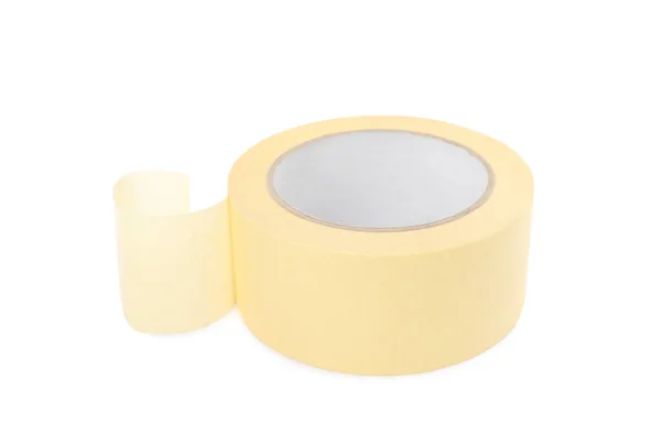 Roll Adhesive Tape Isolated White — Stock Photo, Image