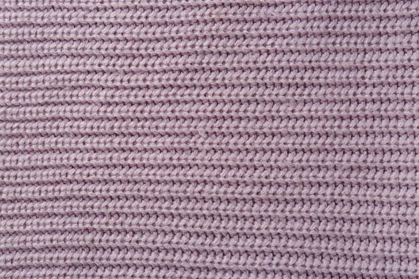 Beautiful Violet Knitted Fabric Background Top View — Stock Photo, Image