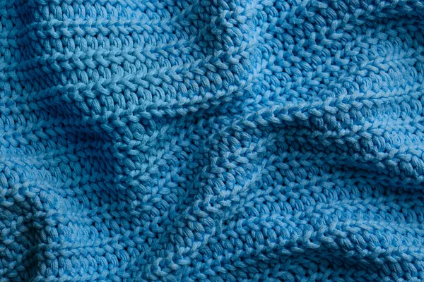 Bella Luce Blu Tessuto Maglia Come Sfondo Vista Dall Alto — Foto Stock