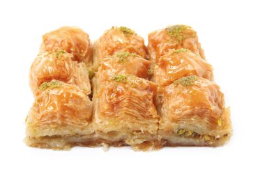 Beyaz fıstıklı enfes baklava.