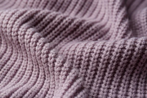 漂亮的紫罗兰色针织物为背景 — 图库照片