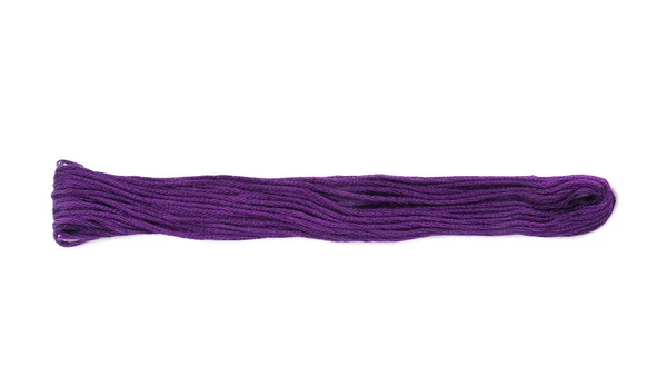 Bright Purple Embroidery Thread White Background — Stock Photo, Image