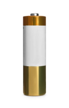 Beyazda izole edilmiş yeni AA bataryası. Kuru hücre