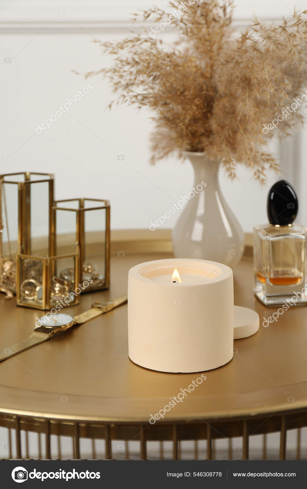 Velas decorativas aromáticas para el hogar, soportes perfumados de