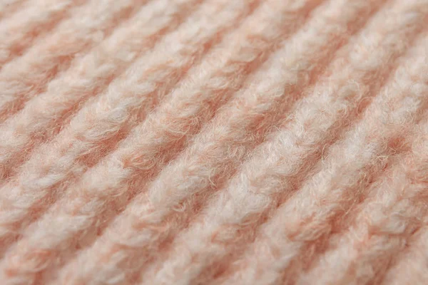 Bellissimo Tessuto Maglia Rosa Pallido Come Sfondo Primo Piano — Foto Stock