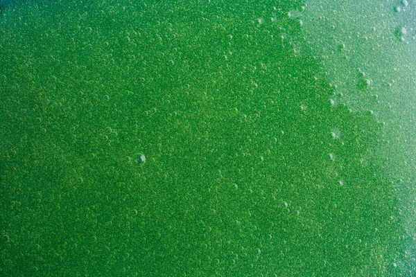Υφή Του Πράσινου Τζελ Ντους Φόντο Πάνω Όψη — Φωτογραφία Αρχείου