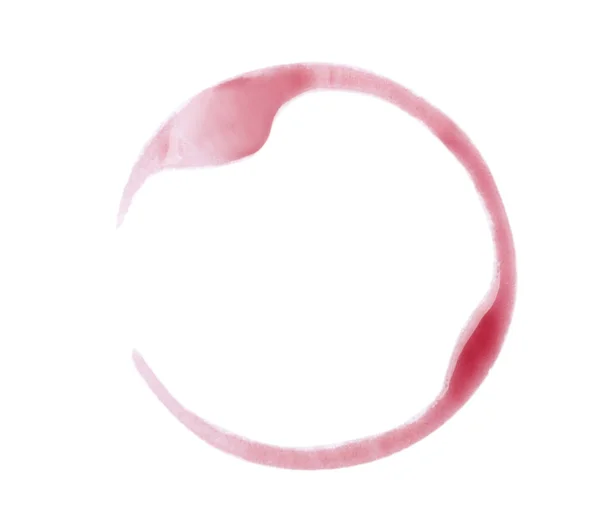 Красное Кольцо Белом Фоне Вид Сверху — стоковое фото