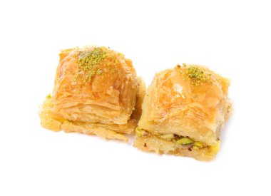 Beyaz fıstıklı enfes baklava.