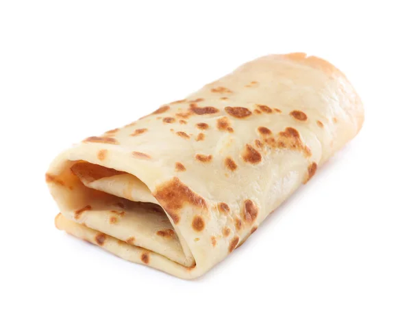 Delicioso Crepe Laminado Aislado Blanco — Foto de Stock