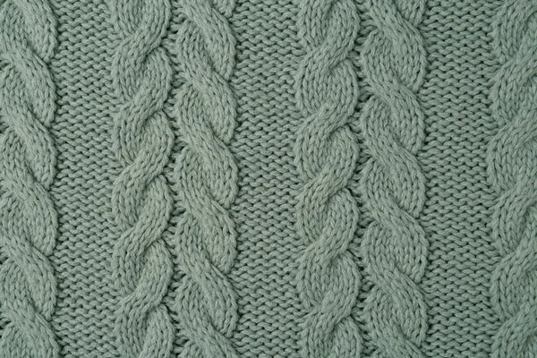 Knitted Fabric Beautiful Pattern Background Top View — Stock Photo, Image